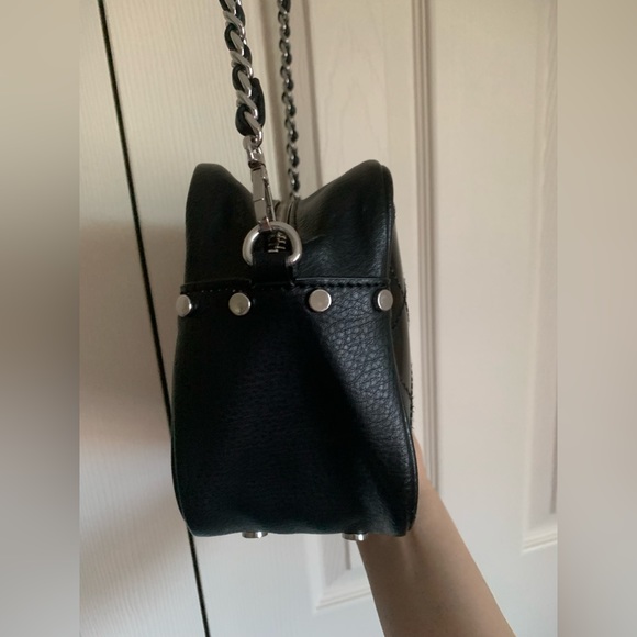 ZARA Black Black Vinyl Crossbody Bag - Picture 7 of 15